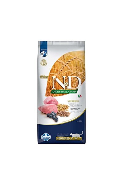 N&D Az Tahıllı Kuzulu Kısırlaştırılmış Kedi Maması 10 KG
