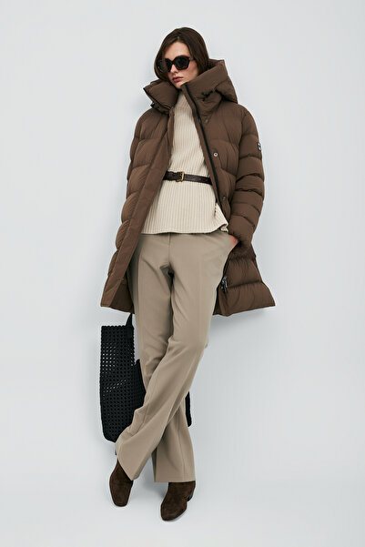 Lufian Olivia Goose down Women's Coat Brown