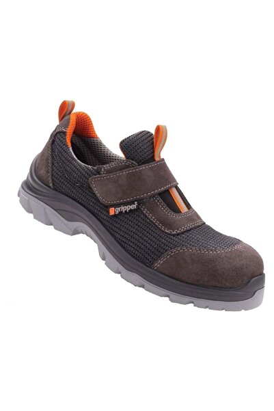 Gripper İş Ayakkabısı - Yukon Gpr-172 S1 Dark Gray Velcro