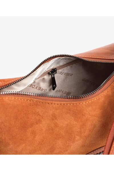 Greyder Kadın Taba Hakiki Deri Omuz Çantası 5K2CN69637