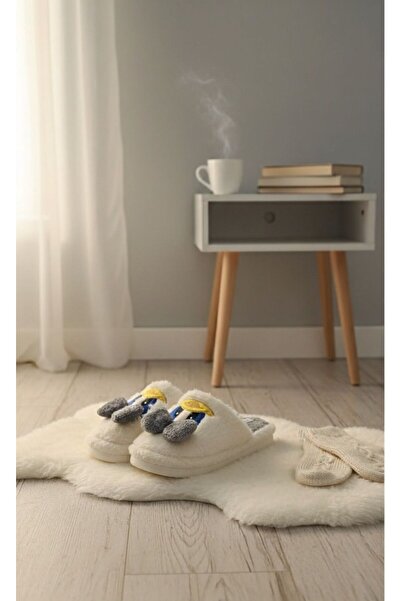 Slipcat Cute Bowknot Duffy Duck Figured Embroidered Non-Slip Sole House Slippers