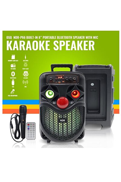 JUNGLEE LED IŞIKLI BLUETOOTH HOPARLÖR MİKROFONLU KABLOSUZ ŞARJLI TAŞINABİLİR ...