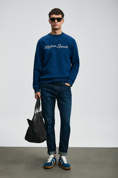 Lufian Αγαπημένο ανδρικό φούτερ μπλε κοβαλτίου