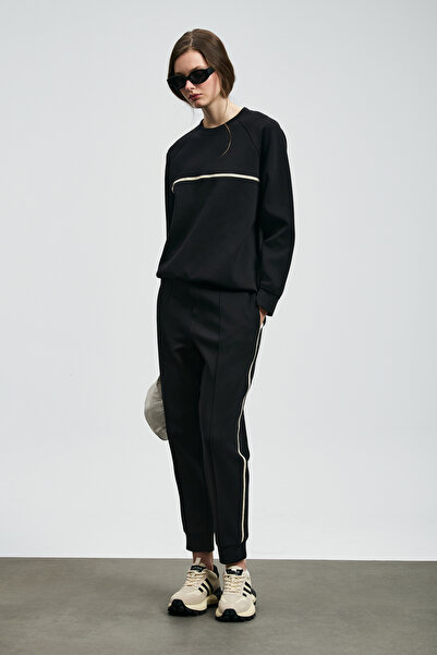 Lufian Cessica Knitted Women's Tracksuit Black