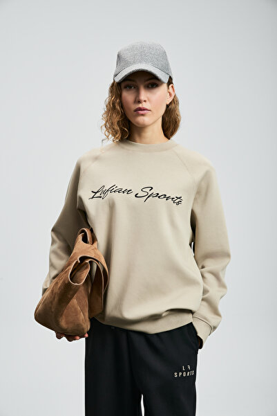 Lufian Γυναικείο πλεκτό φούτερ Ander μπεζ