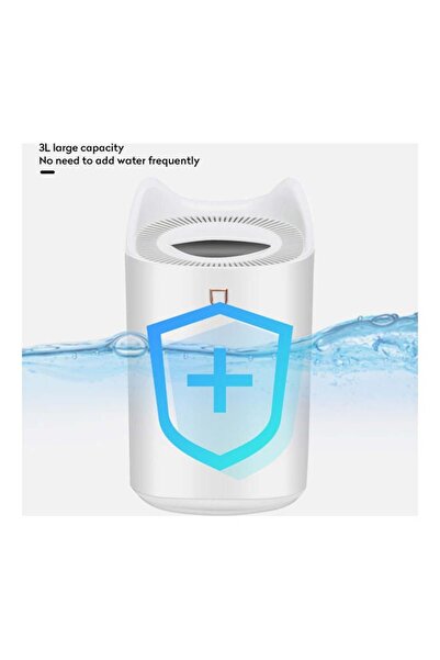 fulina USB Dual Spray Household Mute Aroma Air Humidifier PSM-Air02 White