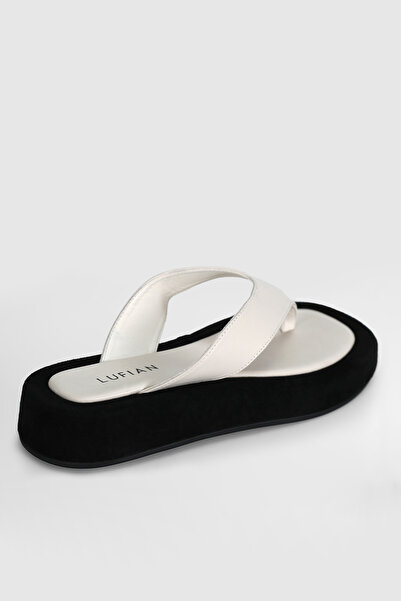 Lufian Erika Slippers Ecru