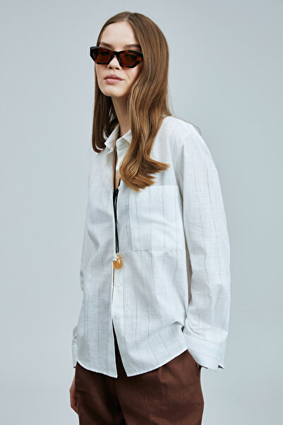 Lufian Navasa Γυναικείο Λινό Παντελόνι Καφέ