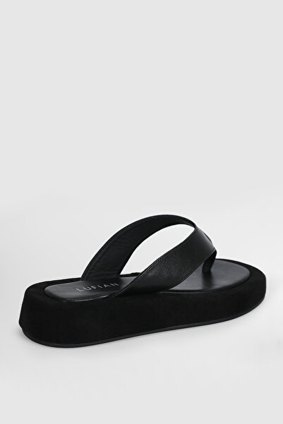 Lufian Erica Slippers Black