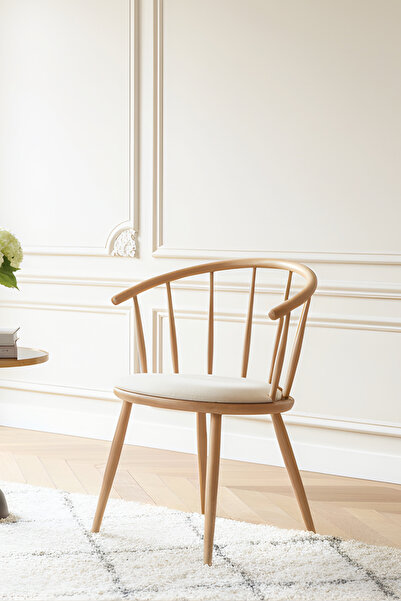 Woodenbend Nicde Ahşap Natural Döşemeli Sandalye