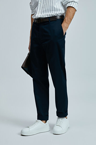 Lufian Plus Smart Erkek Chino Pantolon Slim Fit Lacivert