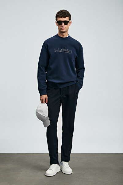 Lufian Luther Erkek Sweatshirt Lacivert