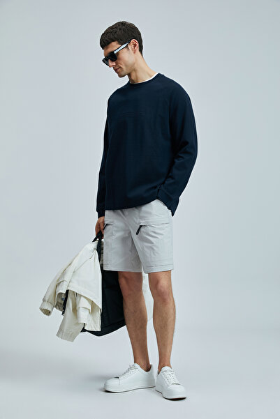 Lufian Erdem Erkek Spor Şort Regular Fit Taş