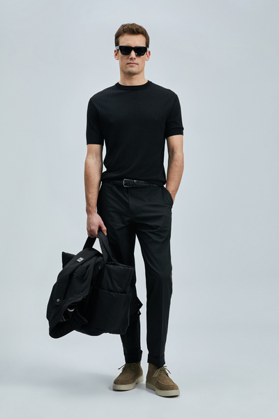 Lufian Luta Smart Erkek Chino Pantolon Comfort Fit Siyah