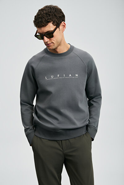 Lufian Cooper Erkek Sweatshirt Koyu Gri