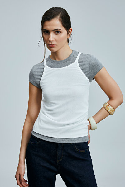 Lufian Isla γυναικείο αμάνικο T-shirt Off White