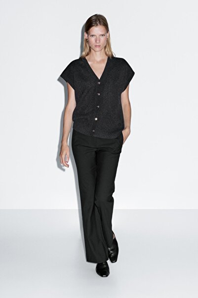 Massimo Dutti Dore düğmeli triko süveter