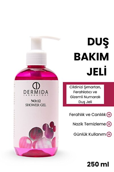 DERMİDA Arındırıcı, Temizleyici Duş Bakım Jeli, NO:12, Duş Jeli 250 ml
