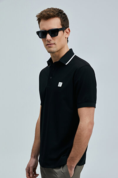 Lufian Echo Smart Чоловіча поло-футболка Чорна