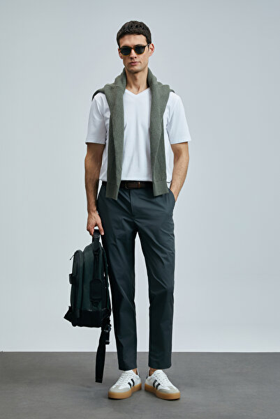 Lufian T-Shirt Tuna Modern Graphic Λευκό