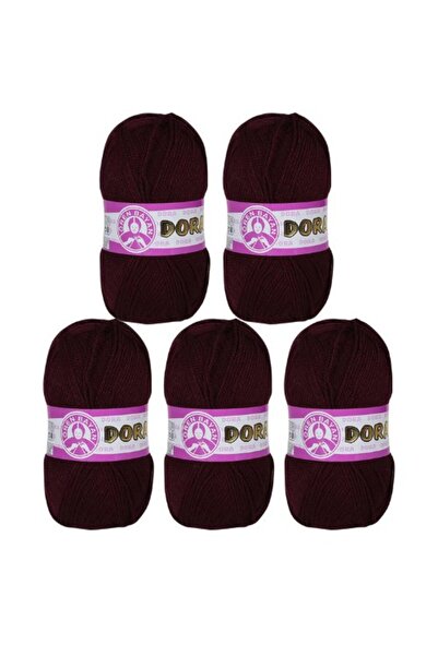 Ören Bayan خيط حياكة أورين دورا - أحمر داكن - عبوة من 5 قطع - (رمز اللون: 035)