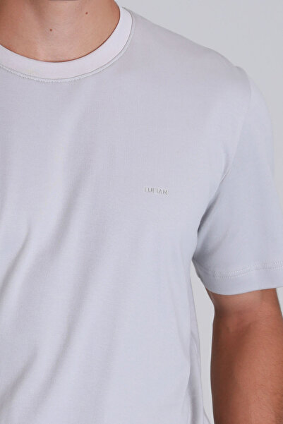 Lufian Ανδρικό T-Shirt Basic - Χρώμα πέτρας Casa