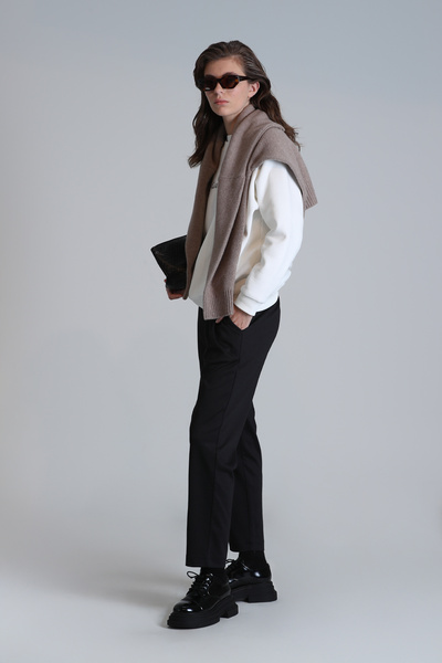 Lufian Women's Black Curry Trousers