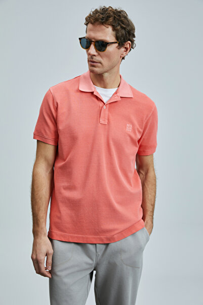 Lufian Vernon Smart Erkek Polo Tişört Mercan