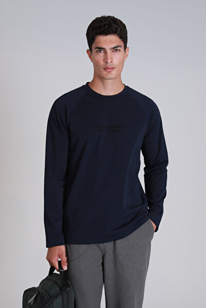 Lufian Ανδρικό μακρυμάνικο μπλουζάκι Holly Navy