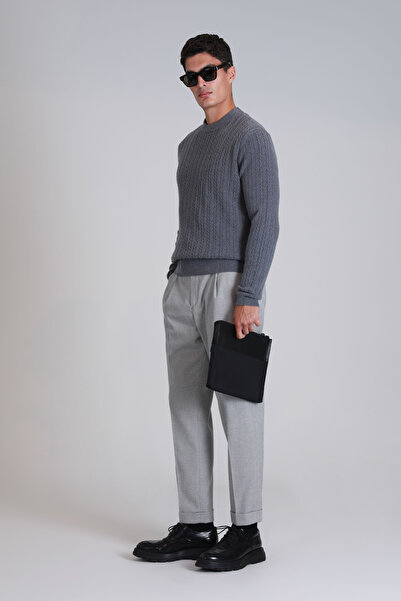 Lufian Rıght Erkek Kazak Gri