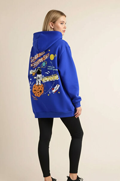 UNCİA OUTDOORS Φούτερ με στάμπα Galaxy, με κουκούλα, oversized, unisex