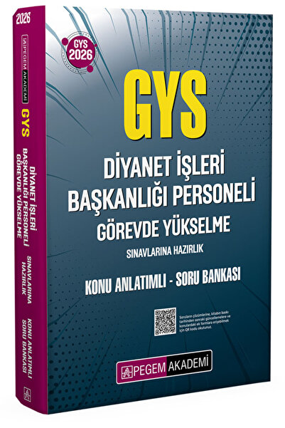 Pegem Akademi Yayıncılık 2026 GYS Diyanet İşleri Başkanlığı Personeli Görevde...