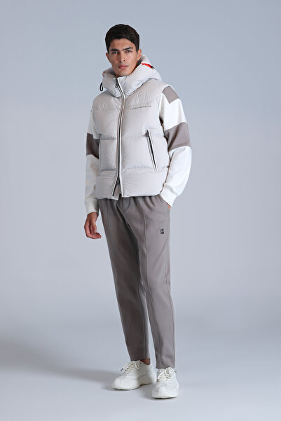 Lufian Emir Kaz Tüyü Erkek Yelek Taş