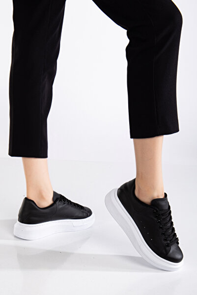 Three Bross Ortopedické ležérní tenisky - černé a bílé sportovní boty