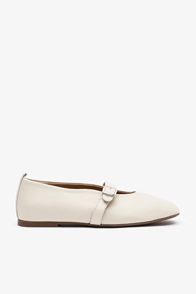 Louis Cardy Vitus Cream Leather Women's Ballerinas