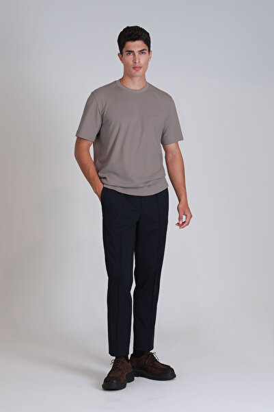 Lufian Ανδρικό T-Shirt Basic - Χρώμα άμμου Casa