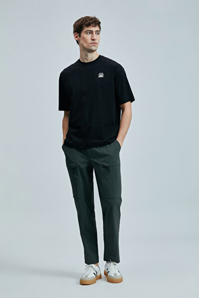 Lufian Μπλουζάκι Nimbus Modern Graphic Μαύρο