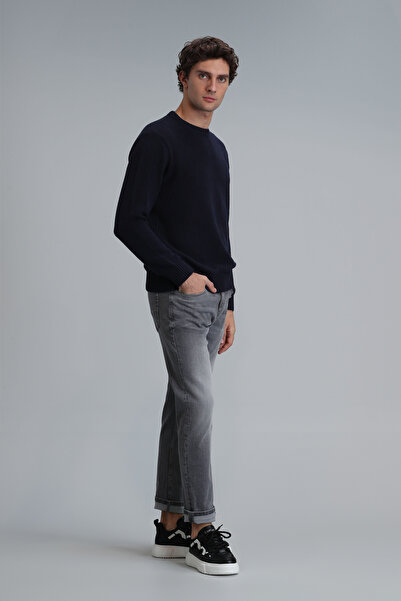Lufian Stef Smart Jean Erkek Pantolon Slim Fit Açık Gri