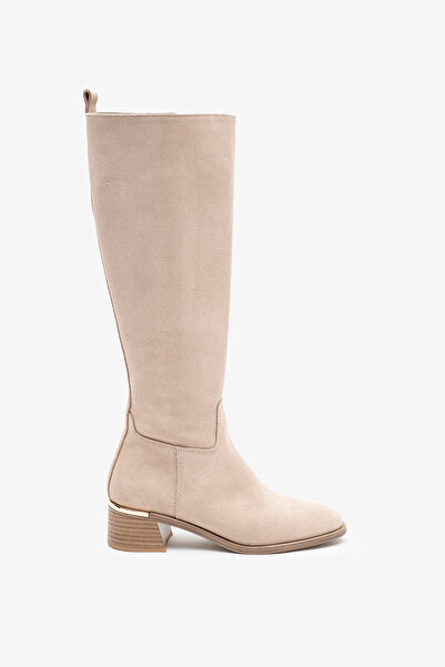 Louis Cardy Mosby Bej Hakiki Deri Kadın Çizme