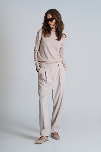 Lufian Vadu Kadın Pantolon Bej
