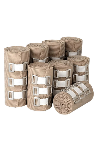 TEKSOMED Elastik Bandaj 10-15-20cm 6'Lı Set Yüksek Kalite Ve Esneklik