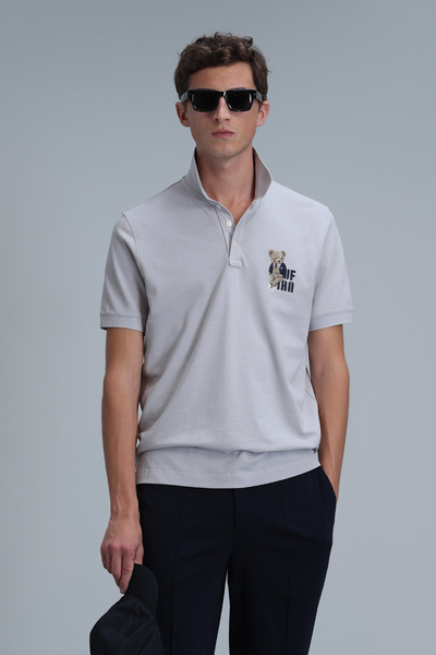 Lufian Ανδρικό μπλουζάκι πόλο Crystal Smart Stone