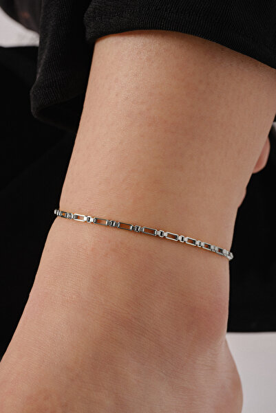 ByFlorya Jewelry Çelik Dikdörtgen Kare Halhal Günlük Kullanıma Uygun Kutu Dik...
