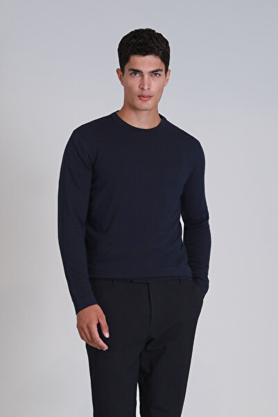 Lufian Stone Erkek Kazak Lacivert