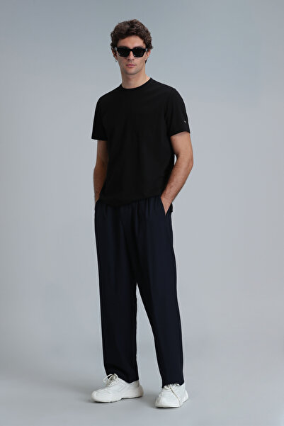 Lufian Μαύρο μοντέρνο γραφικό μπλουζάκι Felix