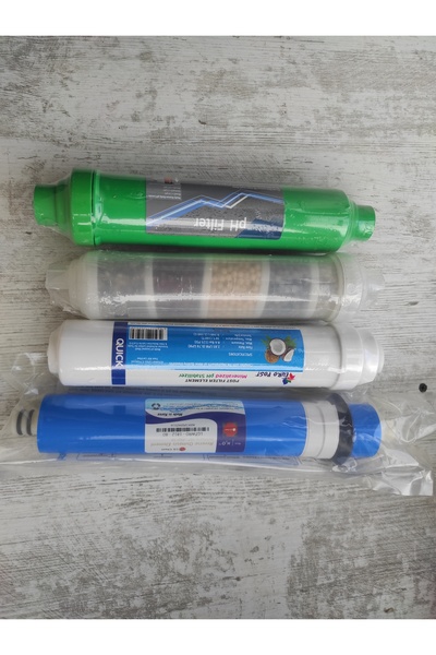 Water Quality FİLTRE SETİ 4'LÜ TATLANDIRICI MİNERAL ALKALİ MEMBRAN SET