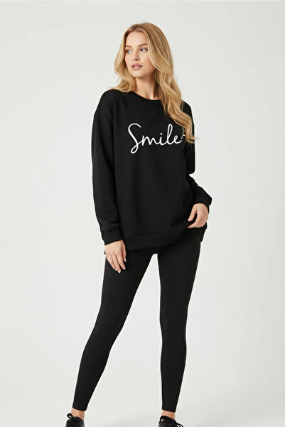 UNCİA OUTDOORS Unisex Oversize με στάμπα σε σχήμα Ο στο λαιμό