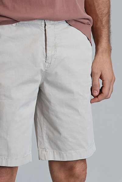 Lufian Zegler Spor Erkek Chino Şort Slim Fit Bej