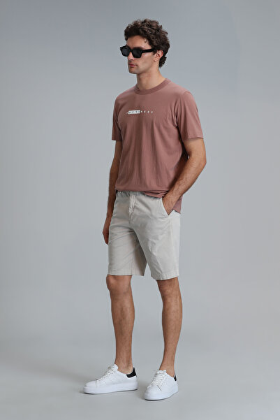 Lufian Μοντέρνο γραφικό μπλουζάκι Kane με κανέλα