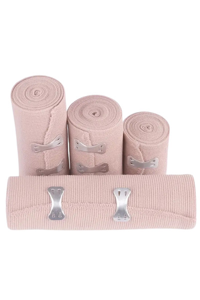 TEKSOMED Elastik Bandaj 20cm 5'Li Set Yüksek Kalite Esneklik Ve Dayanıklılık